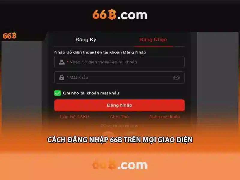 Hướng dẫn nạp rút tiền tại 66B